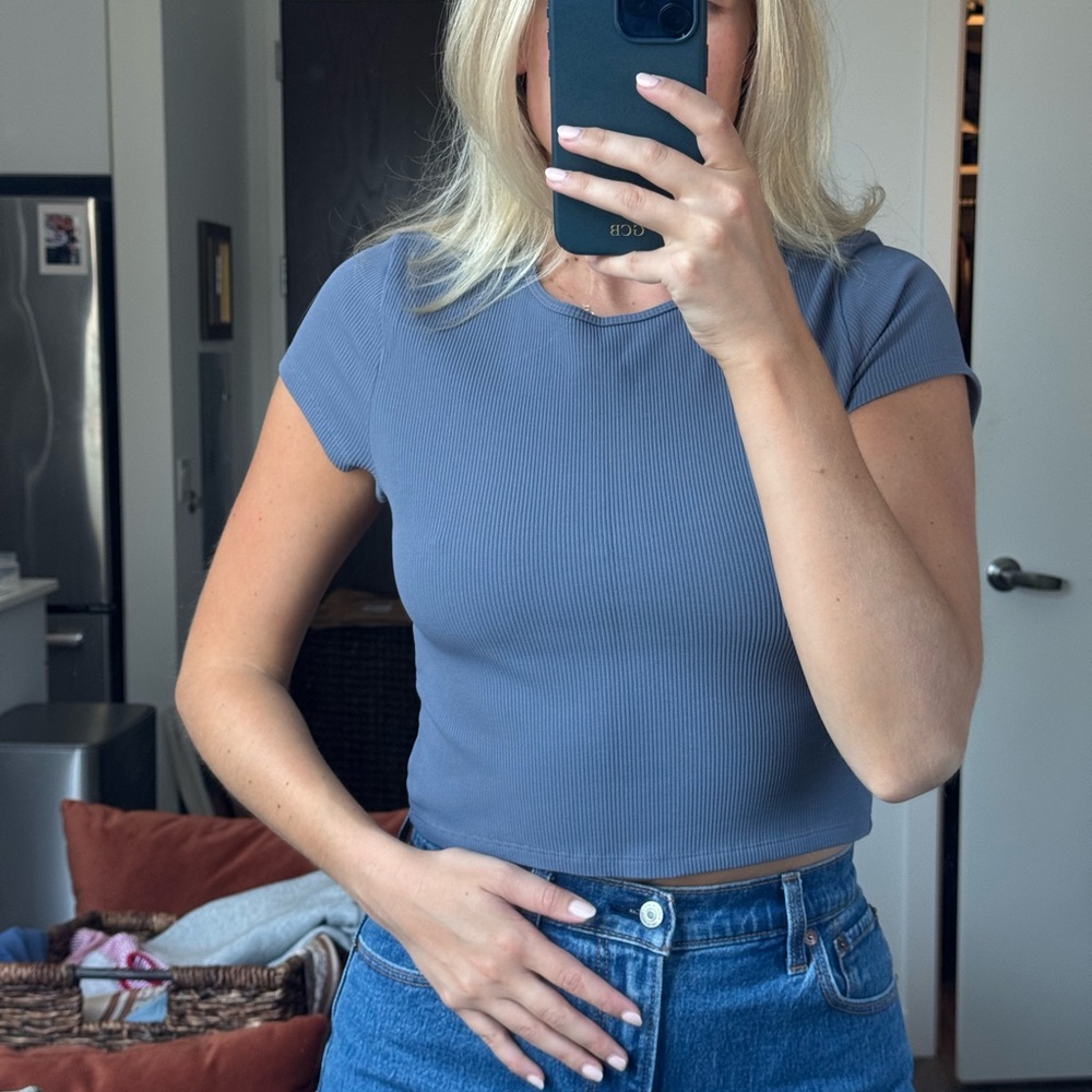 Abercrombie Ribbed Baby Tee
